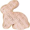 Турникет-подушка Clayre & Eef в форме кролика, розово-золотая, 29x10x27 см