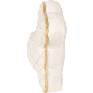 Упор для двери Clayre & Eef в виде кролика, белый с золотом, 29x10x27 см