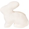 Упор для двери Clayre & Eef в виде кролика, белый с золотом, 29x10x27 см