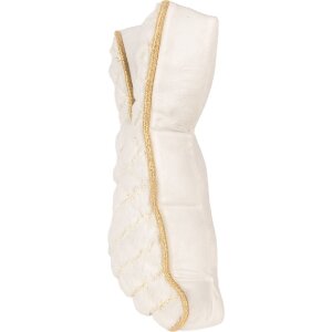 Кушон-турстоппер Clayre & Eef в виде кролика белого цвета с золотыми акцентами 20x7x31 см