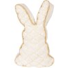 Кушон-турстоппер Clayre & Eef в виде кролика белого цвета с золотыми акцентами 20x7x31 см