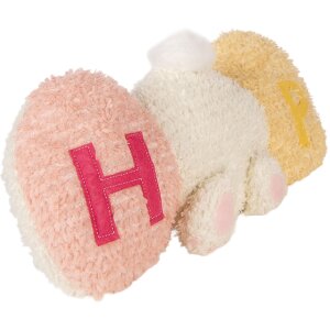 Подушка Clayre & Eef в виде кролика, бело-розовая, 36x12x20 см