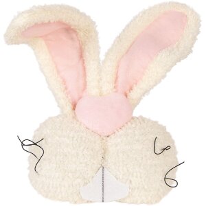 Подушка Clayre & Eef в виде кролика бежево-розовая 18x10x35 см