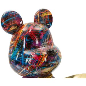 Деко-фигурка Mauro Ferretti Cane Psyco с подносом, разноцветная, 22,5 см