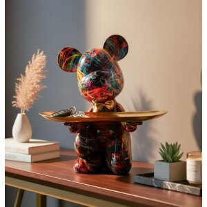 Фигурка Mauro Ferretti CANE PSYCO с подносом, мультиколор, 22,5 см