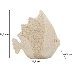 Декоративная фигурка Mauro Ferretti PESCE SAND — рыба с песчаной текстурой