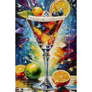 Картина Mauro Ferretti на холсте COCKTAIL с рамкой 62x92 см