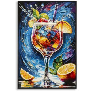 Mauro Ferretti Картина на холсте COCKTAIL в раме 62x92 см