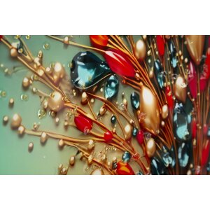 Mauro Ferretti. Картина на стену «Бабочка» — холст с рамкой 70x100 см