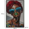 Mauro Ferretti Картина «Afro» с LED-подсветкой, холст 60x90 см, 3D-эффект