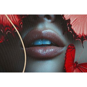 Mauro Ferretti Светодиодная холстовая картина "Бабочки" 60x90 см – 3D акриловая аппликация