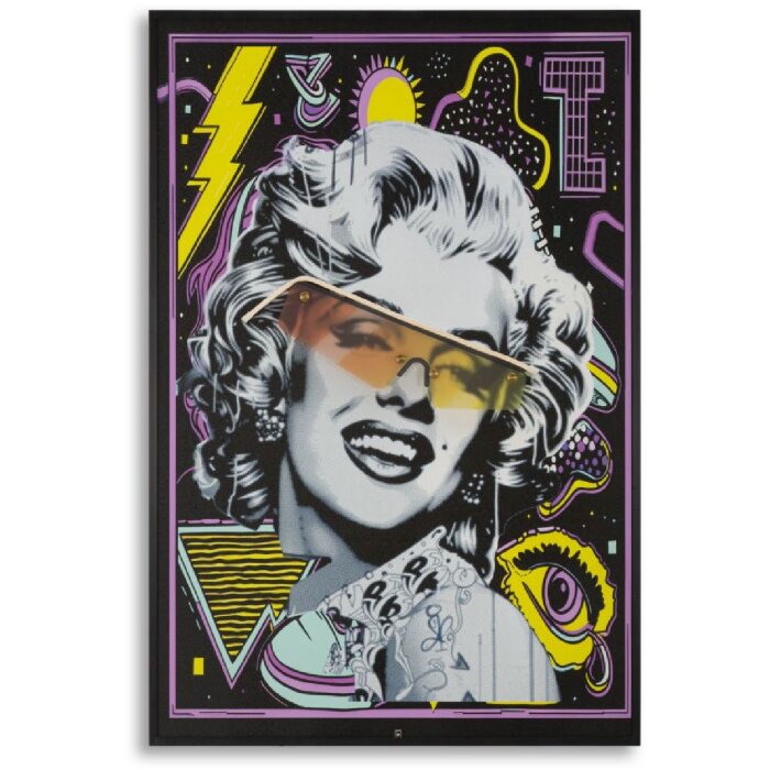 Светодиодная холстовая картина Mauro Ferretti "Marilin" 60x90 см с 3D-аппликацией из акрила