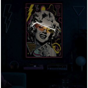 Светодиодная холстовая картина Mauro Ferretti "Marilin" 60x90 см с 3D-аппликацией из акрила