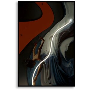 Световое холстовое изображение Mauro Ferretti "Танцор" 60x90 см с 3D-акриловыми аппликациями