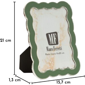 Фоторамка Mauro Ferretti "Charlotte" 12,5x17,5 см зеленая
