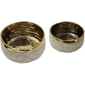 Набор кашпо Mauro Ferretti "Lima" 2 шт. Ø22,5x10,5 см / Ø18x8,5 см