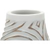 Ваза Mauro Ferretti "Oblix" Ø18,5x50 см, белая с эффектом калки