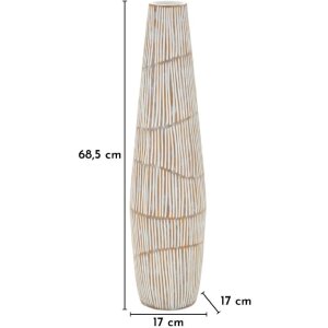 Ваза Mauro Ferretti "Hanoi" белая матовая, Ø17x68,5 см