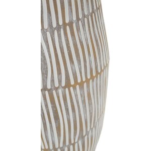 Ваза Mauro Ferretti "Ханой" белая с матовой глазировкой, Ø17x47 см