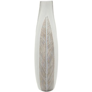 Ваза Mauro Ferretti «Хо Чин Минь» белая с матовой глазурью