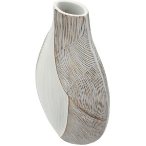 Ваза Mauro Ferretti «Хо Чин Минь» белая с матовой глазурью