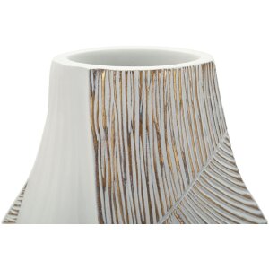 Ваза Mauro Ferretti «Хо Чин Минь» белая с матовой глазурью