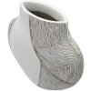 Ваза Mauro Ferretti "Хо Чин Минг" белая глянцевая, 35x13,5x37,5 см