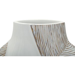 Ваза Mauro Ferretti "Ho Chi Minh" белая матовая, 27x11,5x31 см