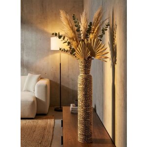 Ваза Mauro Ferretti "Найроби" белый/черный, Ø16x86 см