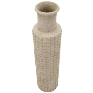Ваза Mauro Ferretti "Песок" Ø24,5x97 см, бежевая, для улицы