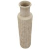 Ваза Mauro Ferretti "Песок" Ø24,5x97 см, бежевая, для улицы