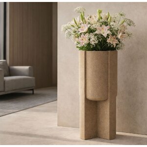 Стенд для цветочных горшков Mauro Ferretti "Moai" коричневый