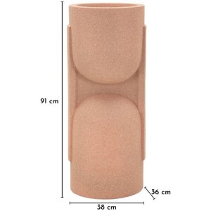 Стенд для цветочного горшка Mauro Ferretti "Nui" 38x36x91 см Красный