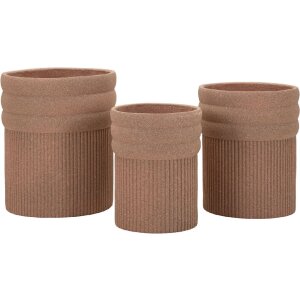 Набор кашпо Mauro Ferretti COLOMBIA 3 шт. Красный