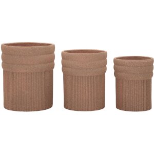 Набор кашпо Mauro Ferretti COLOMBIA 3 шт. Красный