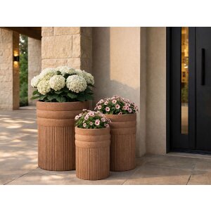 Набор кашпо Mauro Ferretti COLOMBIA 3 шт. Красный