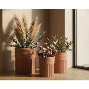 Набор кашпо Mauro Ferretti COLOMBIA 3 шт. Красный