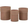 Набор кашпо Mauro Ferretti COLOMBIA 3 шт. Красный