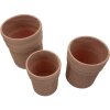 Набор кашпо Mauro Ferretti COLOMBIA 3 шт. Красный