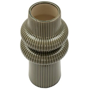 Ваза Mauro Ferretti HARMONY, керамика, зеленая, Ø18x36 см