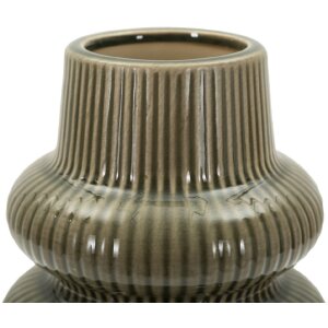 Ваза Mauro Ferretti HARMONY, керамика, зеленая, Ø13x25 см