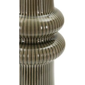 Ваза Mauro Ferretti HARMONY, керамика, зеленая, Ø13x25 см