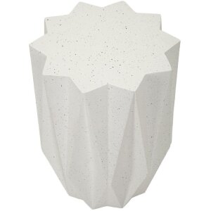 Стильный столик Mauro Ferretti STAR, Ø38,5x53 см, кремовый, MGO