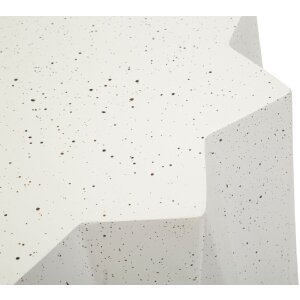 Стильный столик Mauro Ferretti STAR, Ø38,5x53 см, кремовый, MGO