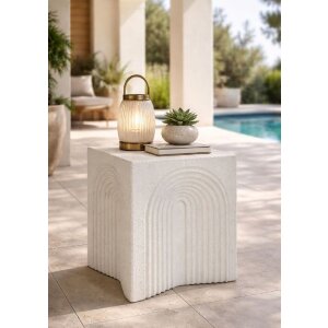 Столик прикроватный ARC Mauro Ferretti, кремовый, 40,5x40,5x50,5 см
