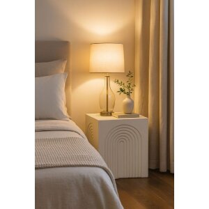 Столик прикроватный ARC Mauro Ferretti, кремовый, 40,5x40,5x50,5 см