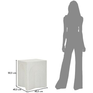 Столик прикроватный ARC Mauro Ferretti, кремовый, 40,5x40,5x50,5 см