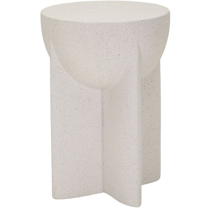 Столик боковой History, Ø33,5x48,5 см, кремовый, МГО