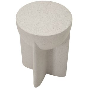 Столик боковой History, Ø33,5x48,5 см, кремовый, МГО