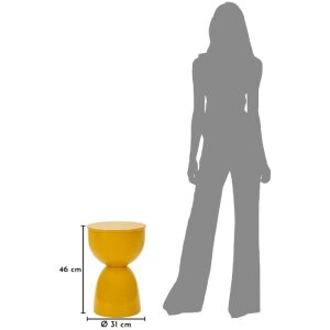 Прикроватный стол Mauro Ferretti YAO Senape Ø31x46 см